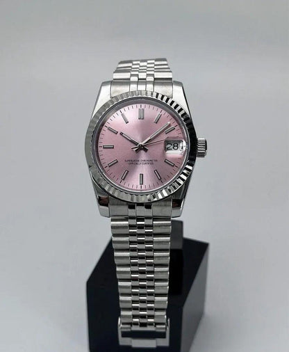 PINK Classic Dial Steel Automatic