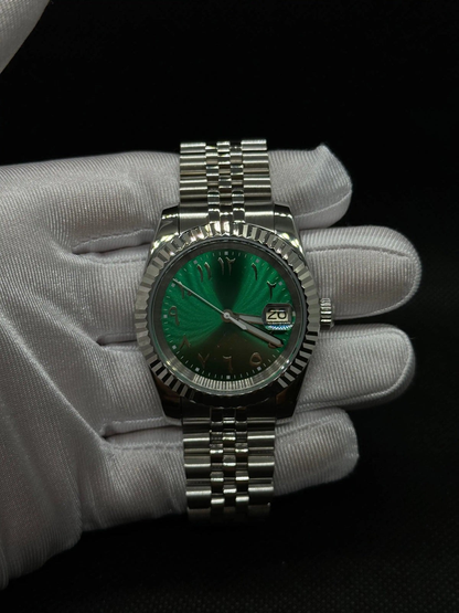 GREEN ARABIC DIAL STEEL SEIKJUST
