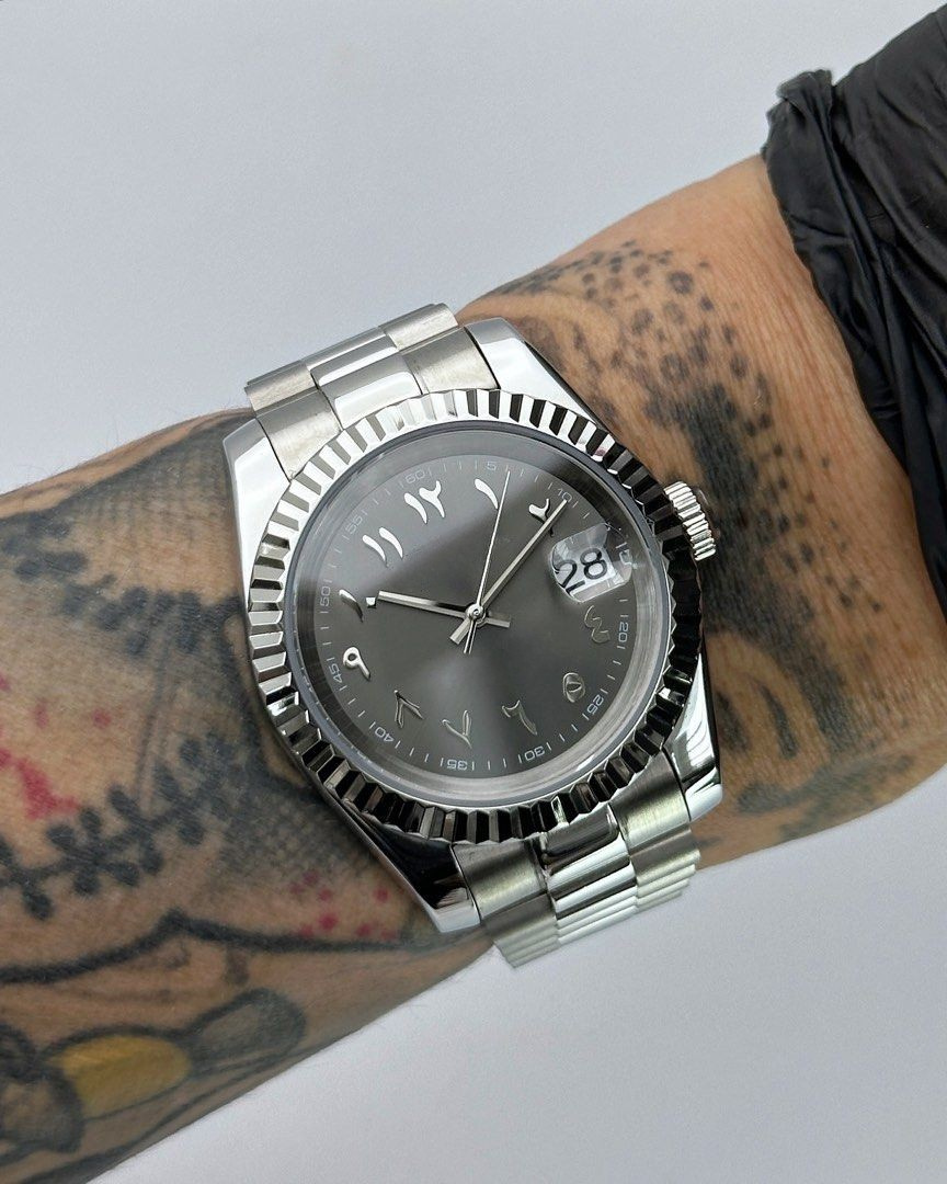 WIMBLEDON GREY ARABIC DIAL STEEL SEIKJUST