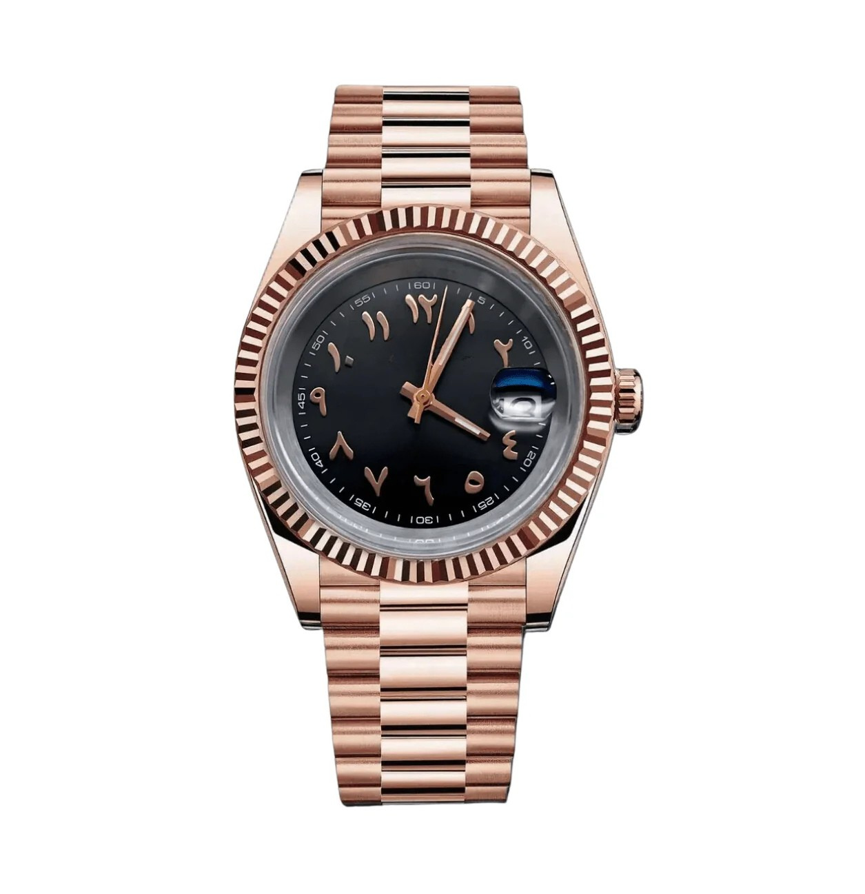BLACK ARABIC DIAL ROSEGOLD SEIKJUST