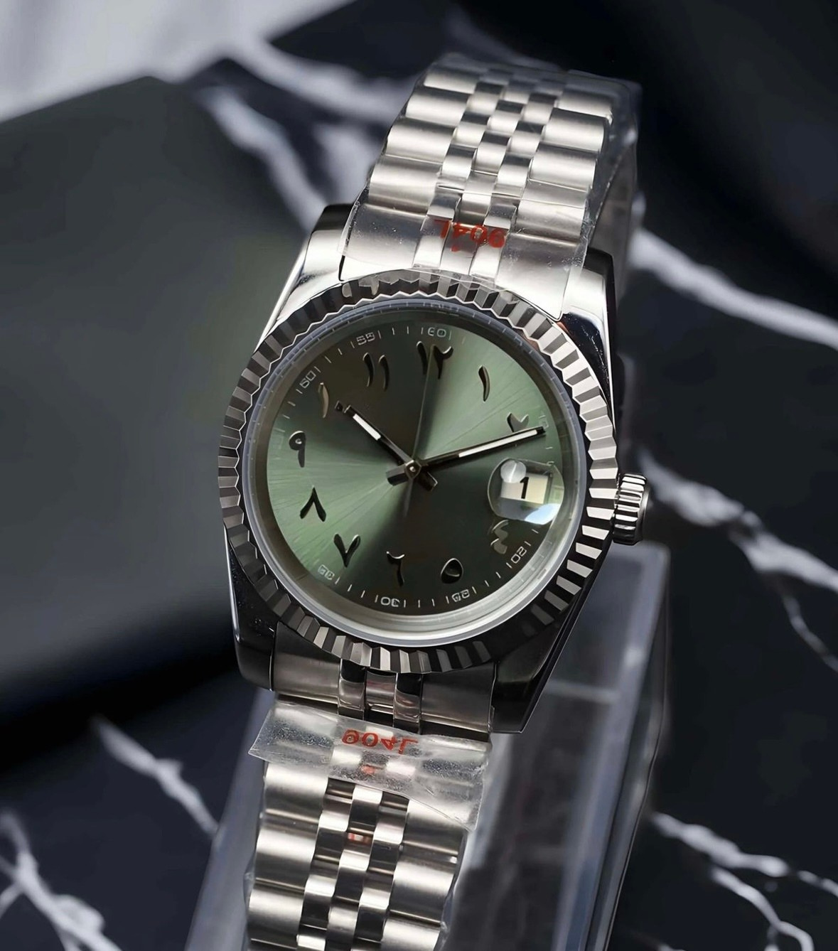 OLIVE ARABIC DIAL STEEL SEIKJUST