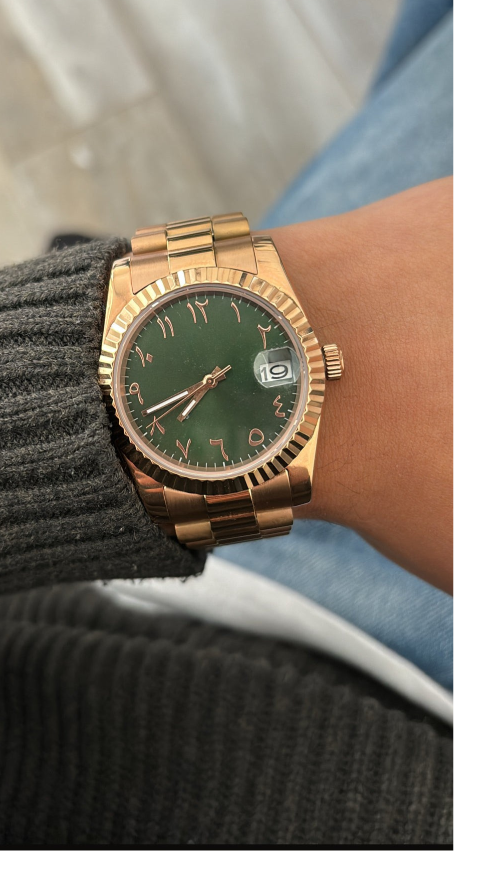 OLIVE ARABIC DIAL ROSEGOLD SEIKJUST