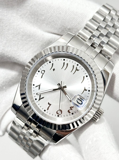 WHITE ARABIC DIAL STEEL SEIKJUST