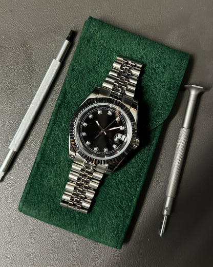 BLACK DIAMOND DIAL STEEL SEIKJUST