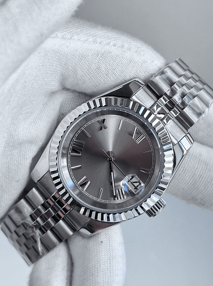 GREY ROMAN DIAL STEEL SEIKJUST