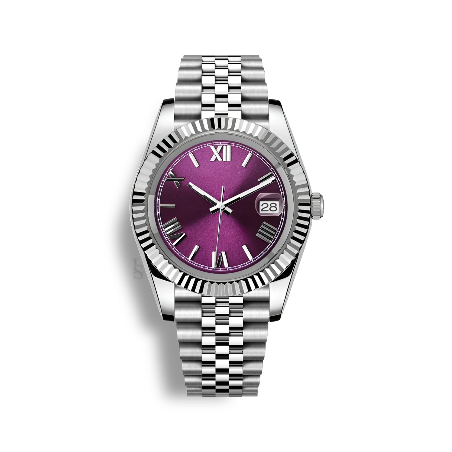 PURPLE ROMAN DIAL STEEL SEIKJUST