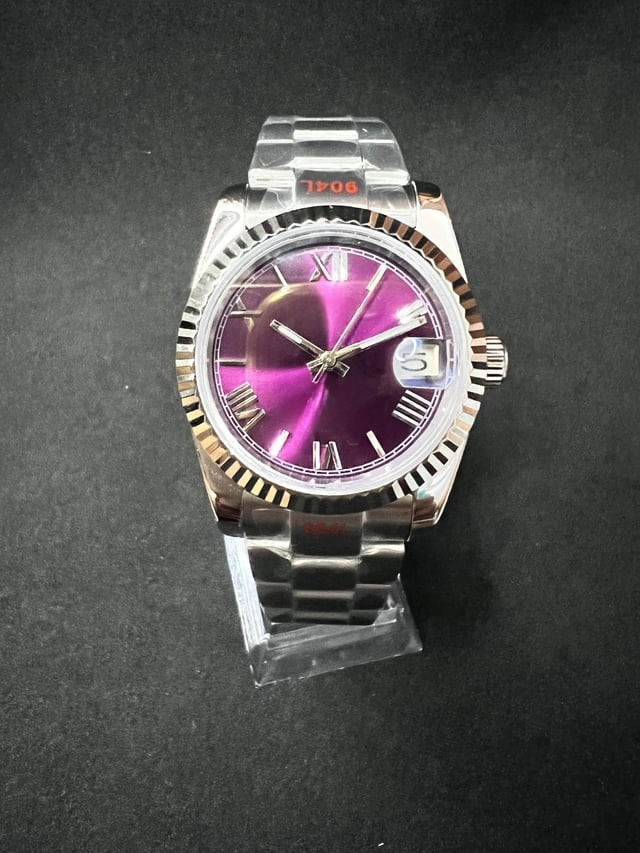 PURPLE ROMAN DIAL STEEL SEIKJUST
