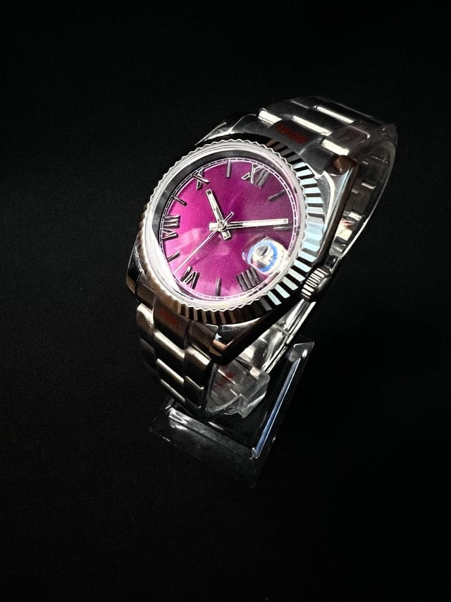 PURPLE ROMAN DIAL STEEL SEIKJUST