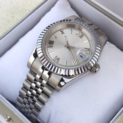 WHITE ROMAN DIAL STEEL SEIKJUST