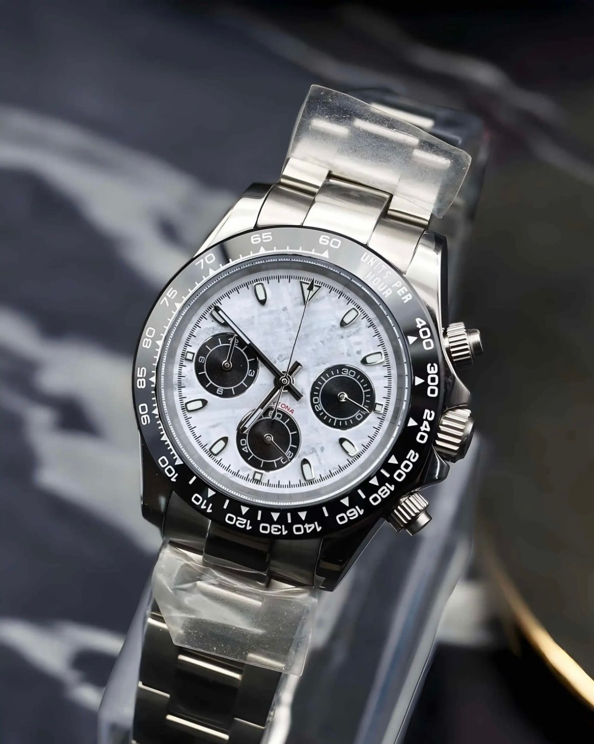 PANDA TEXTURE CLASSIC DIAL STEEL OYSTER ST