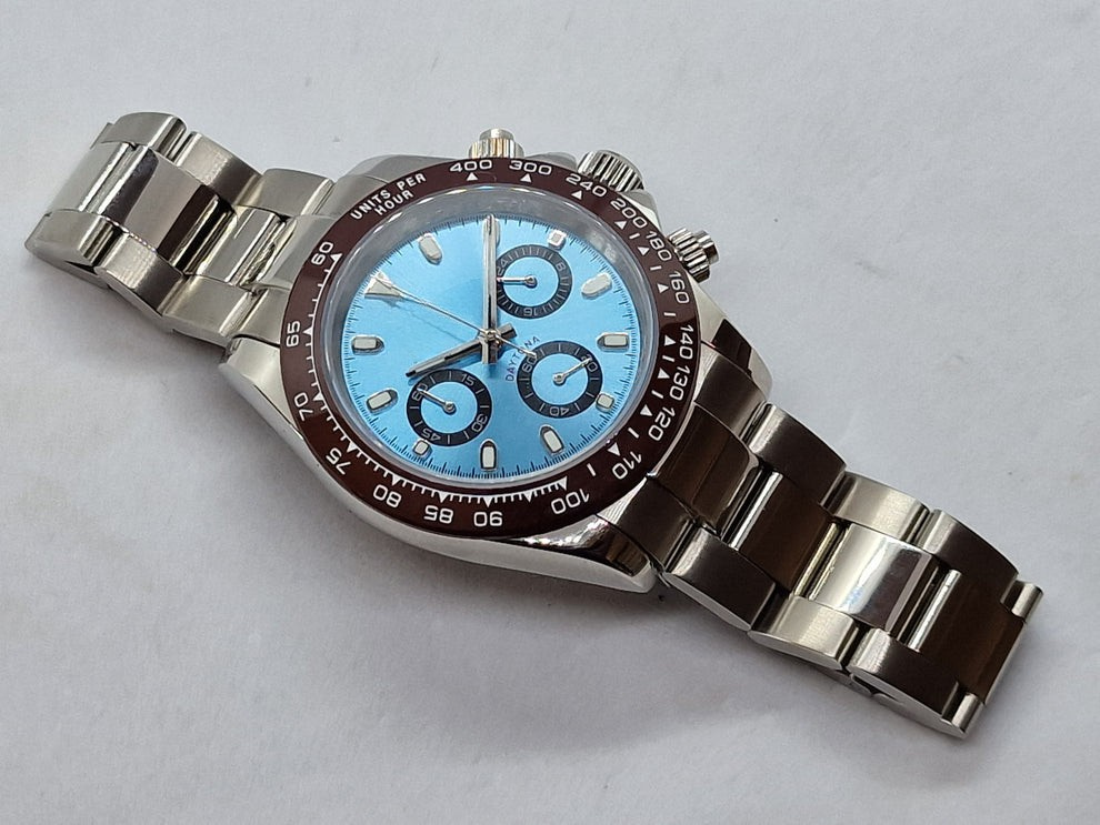 ICE BLUE CERAMIC BEZEL CLASSIC DIAL STEEL OYSTER ST