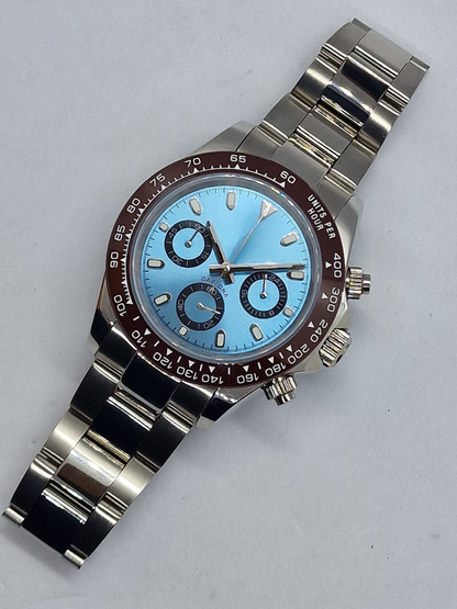 ICE BLUE CERAMIC BEZEL CLASSIC DIAL STEEL OYSTER ST