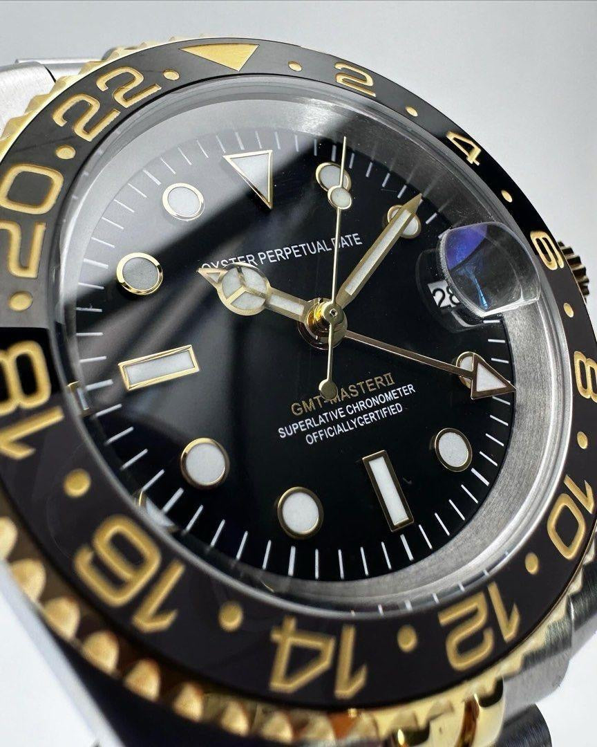 GMTEIKO Midnight Gold GMT NH34 Automatik Saphir Jubilee