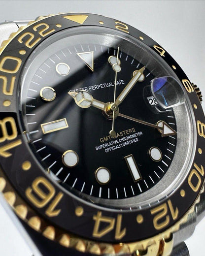 GMTEIKO Midnight Gold GMT NH34 Automatik Saphir Jubilee