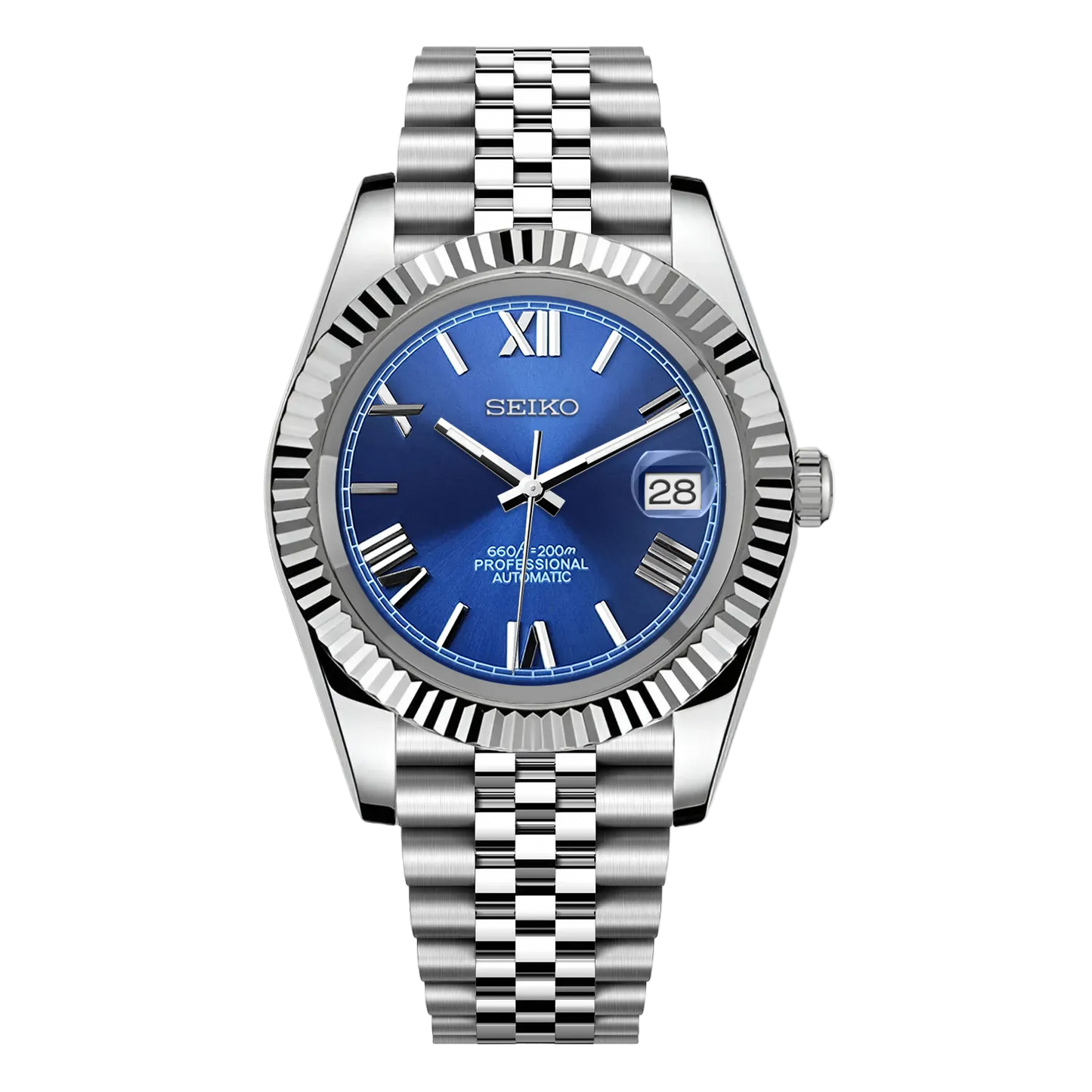 BLUE ROMAN DIAL STEEL SEIKJUST