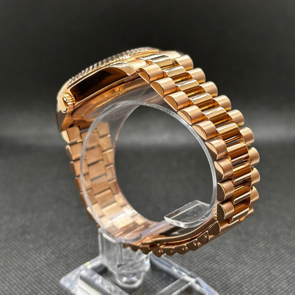 OLIVE ROSE GOLD SEIKDATE PRESIDENTAL