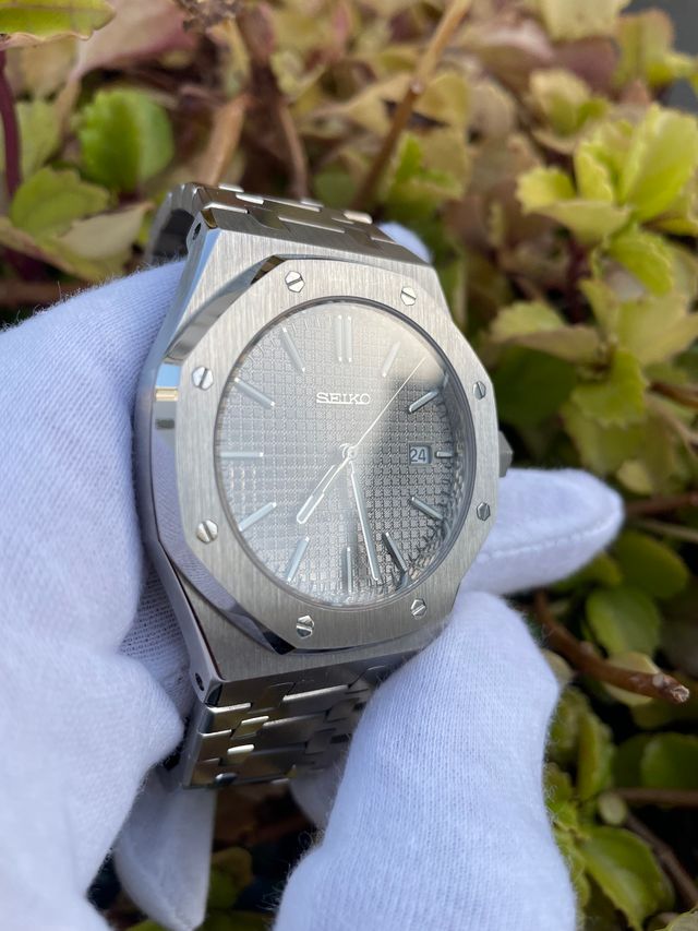 STEEL LIGHT GERY SEIKO MOD ROYAL SEIKOAK