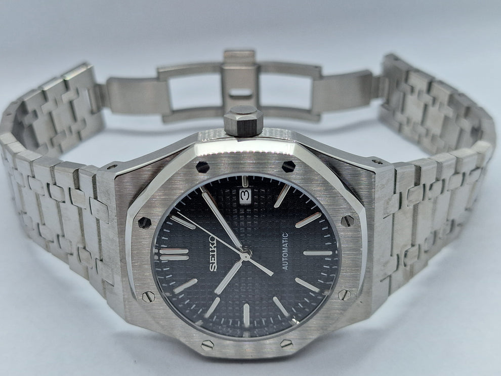 STEEL BLACK SEIKO MOD ROYAL SEIKOAK