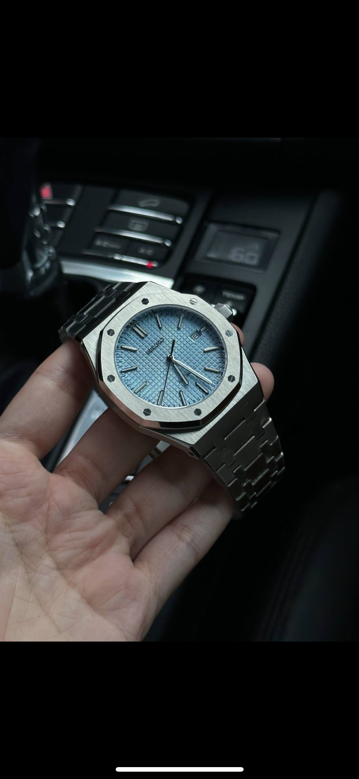 STEEL ICE BLUE SEIKO MOD ROYAL SEIKOAK