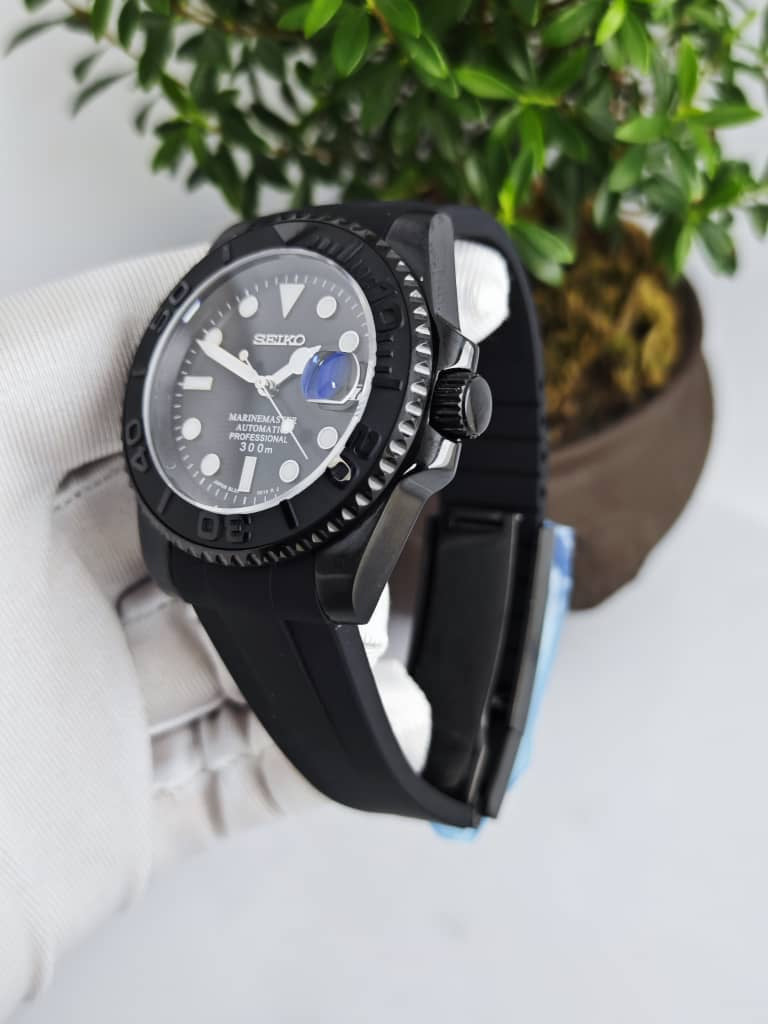 ساعة سيكمود لوكس إيديشن، مينا عربية رمادية، أوتوماتيكية من الفولاذ | كريستال ياقوتي | فولاذ 316L 