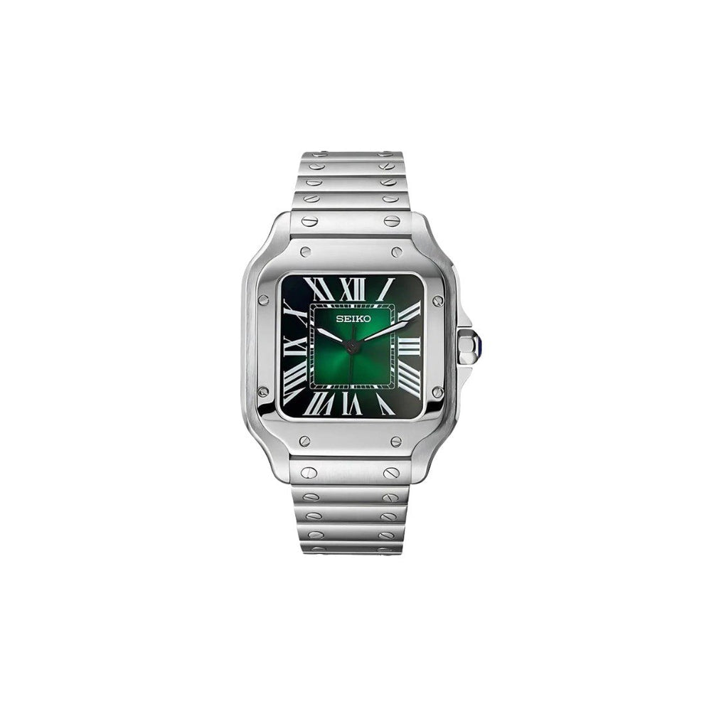 ساعة سيكمود لوكس إيديشن، مينا عربية رمادية، أوتوماتيكية من الفولاذ | كريستال ياقوتي | فولاذ 316L 