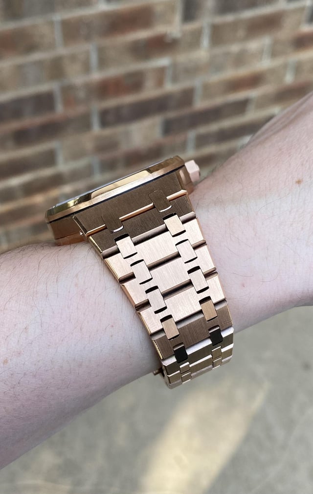 ROSE GOLD SKELETON SEIKO MOD ROYAL SEIKOAK