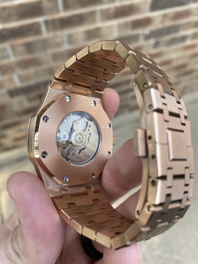ROSE GOLD SKELETON SEIKO MOD ROYAL SEIKOAK