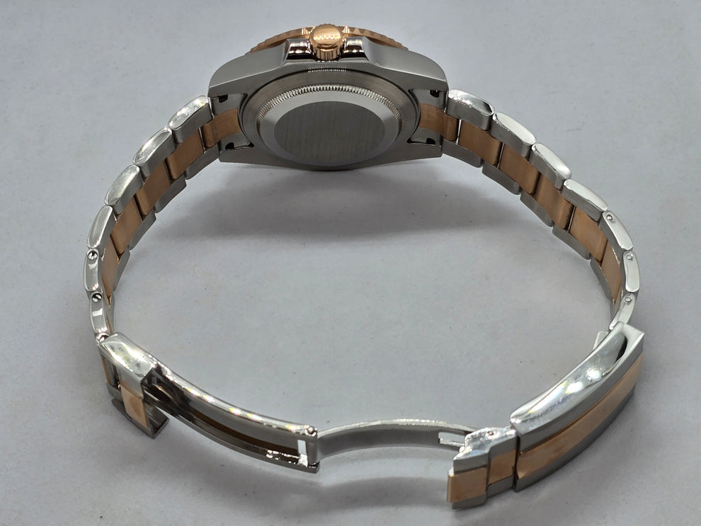 ساعة سيكمود لوكس إيديشن، مينا عربية رمادية، أوتوماتيكية من الفولاذ | كريستال ياقوتي | فولاذ 316L 