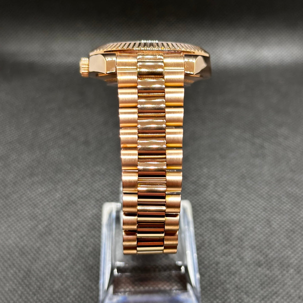 OLIVE ROSE GOLD SEIKDATE PRESIDENTAL