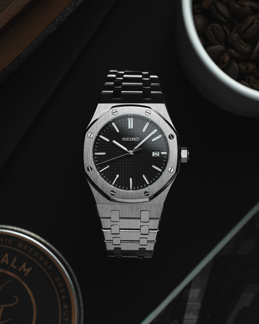 STEEL BLACK SEIKO MOD ROYAL SEIKOAK