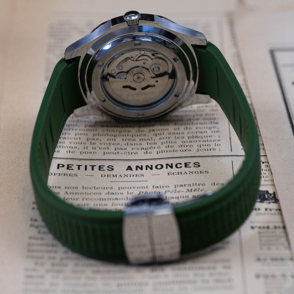 ساعة سيكمود لوكس إيديشن، مينا عربية رمادية، أوتوماتيكية من الفولاذ | كريستال ياقوتي | فولاذ 316L 