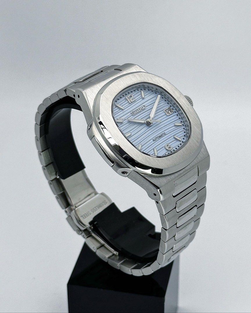 STEEL ICE BLUE TIFFANY CLASSIC DIAL Seiko Mod NAUTIKO