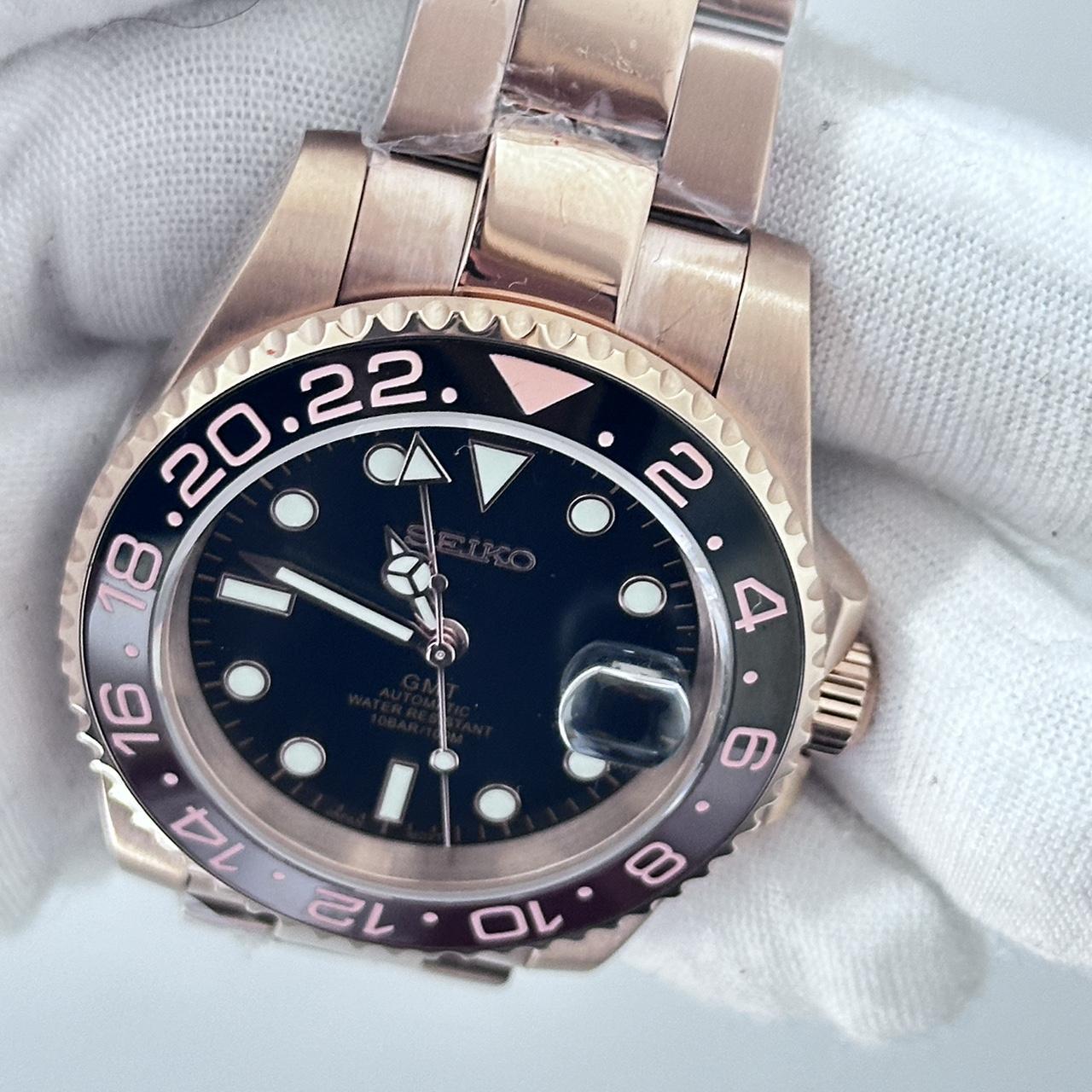 ساعة سيكمود لوكس إيديشن، مينا عربية رمادية، أوتوماتيكية من الفولاذ | كريستال ياقوتي | فولاذ 316L 