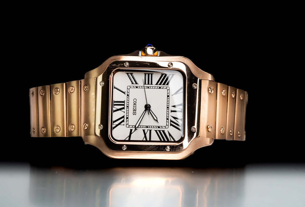 ساعة سيكمود لوكس إيديشن، مينا عربية رمادية، أوتوماتيكية من الفولاذ | كريستال ياقوتي | فولاذ 316L 