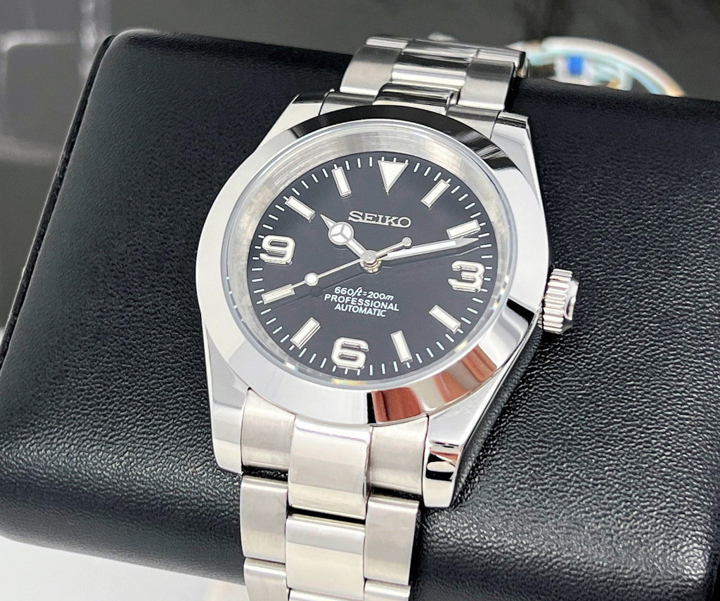 BLACK OYSTER STEEL SEIKO MOD SEIKJUST