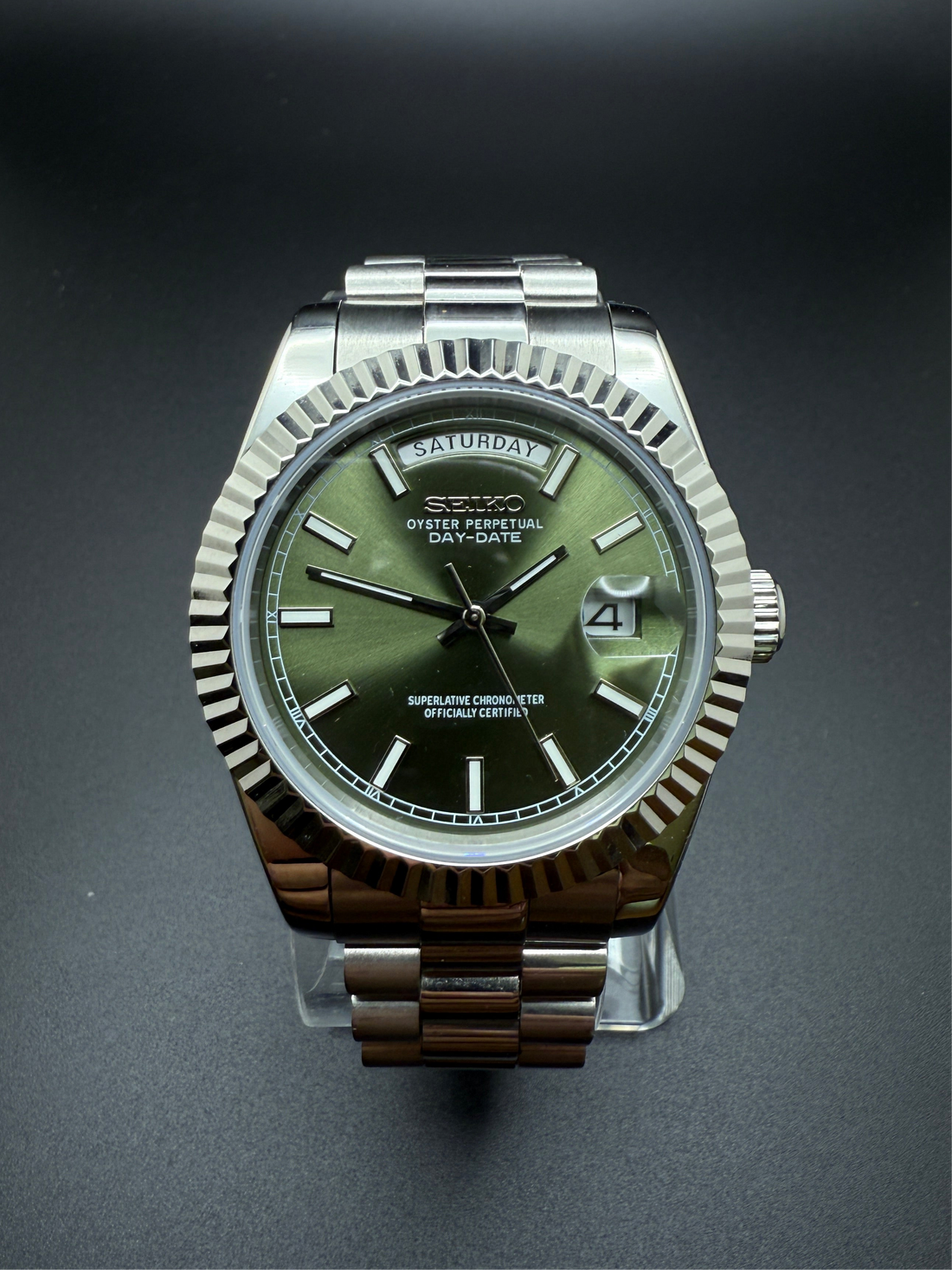 OLIVE STEEL SEIKDATE PRESIDENTAL