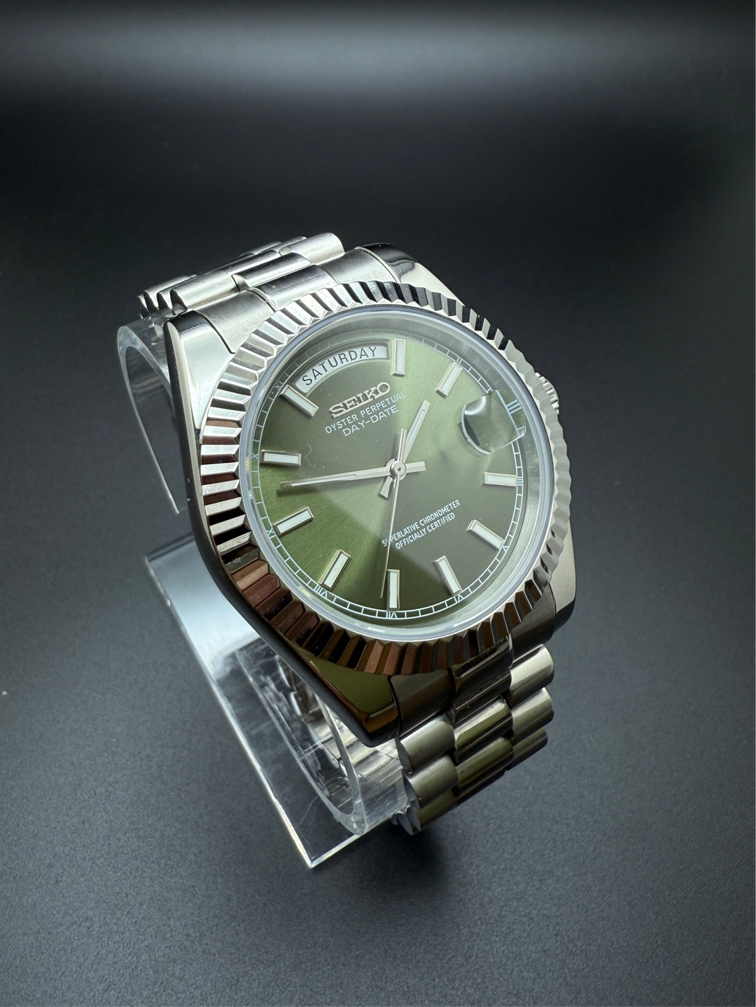 OLIVE STEEL SEIKDATE PRESIDENTAL