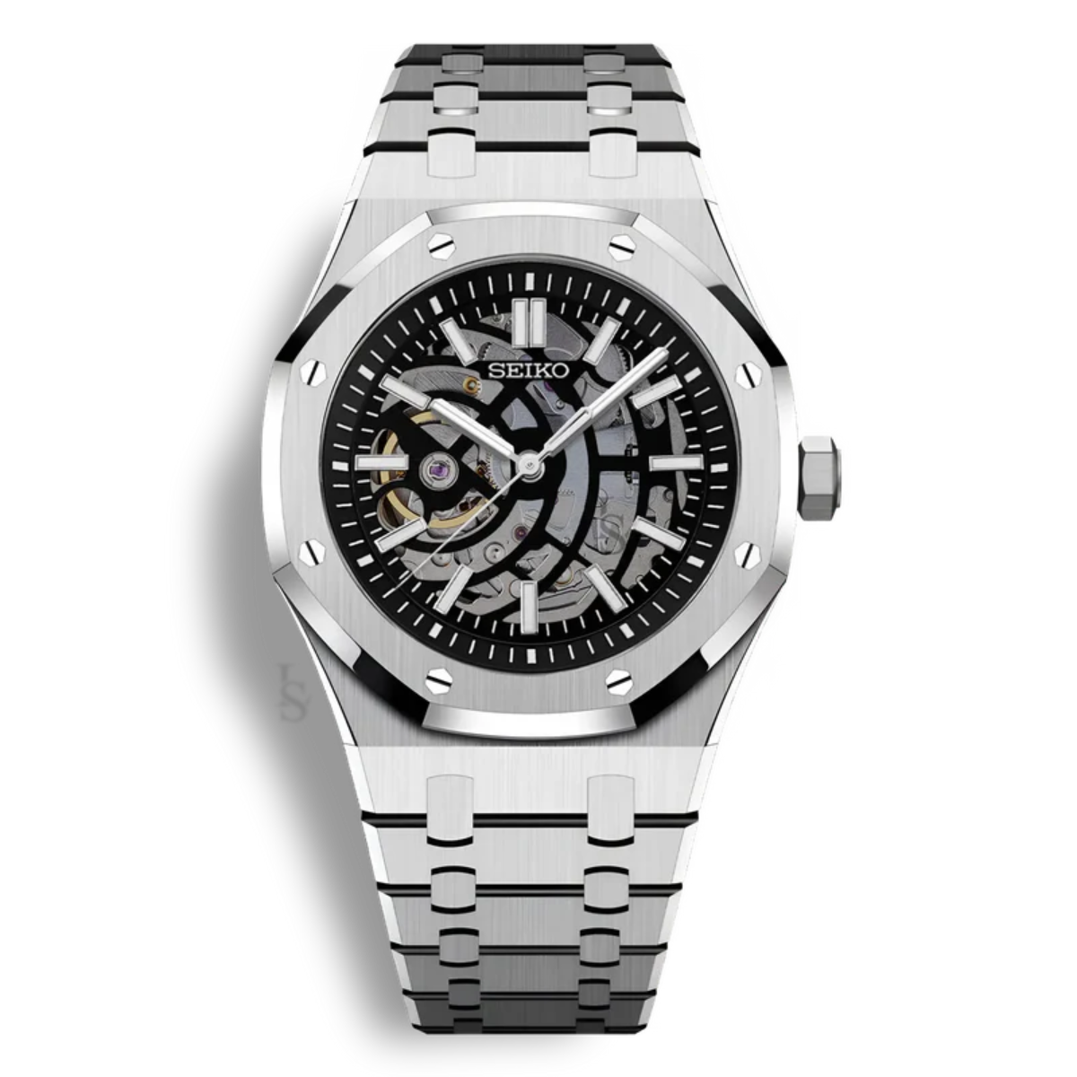 هيكل فولاذي أسود من سيكو مود رويال سيكو أوك 