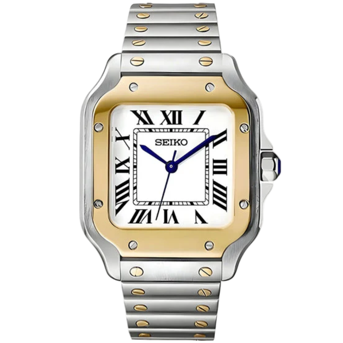 Cadran arabe gris, acier, automatique – Édition Seikmod Lux ​​| Verre saphir | Acier 316L 