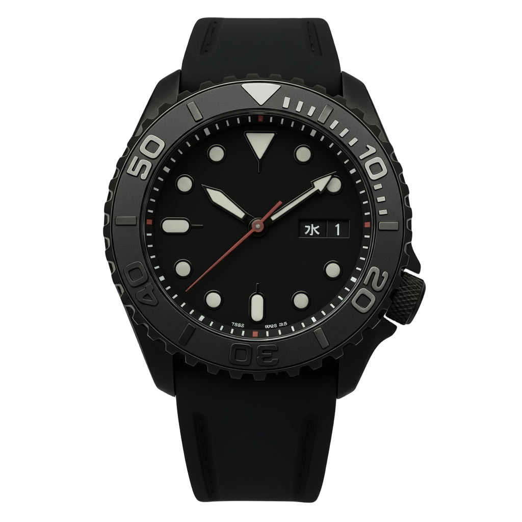 Cadran arabe gris, acier, automatique – Édition Seikmod Lux ​​| Verre saphir | Acier 316L 