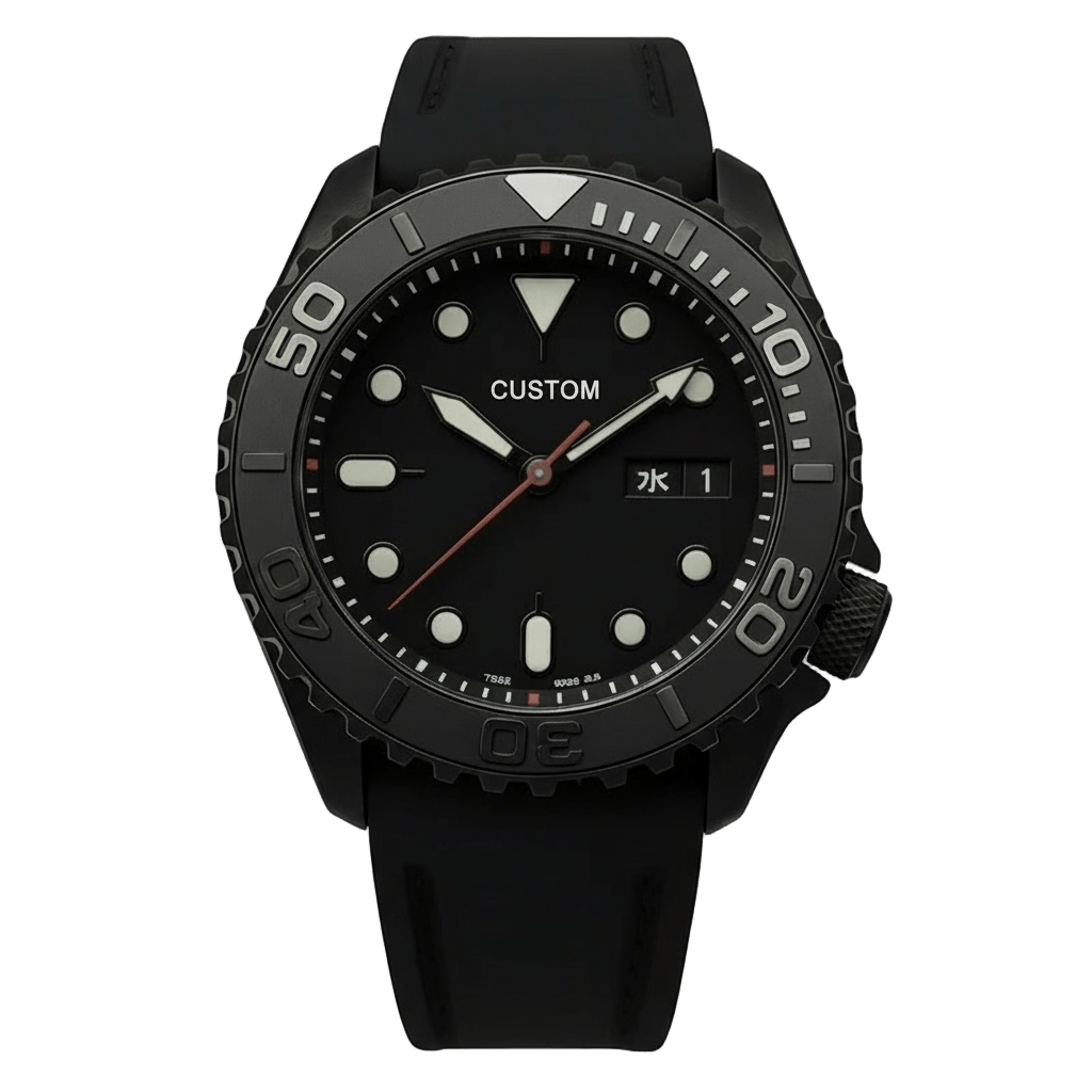 blackout seiko mod yachtmaster caseback