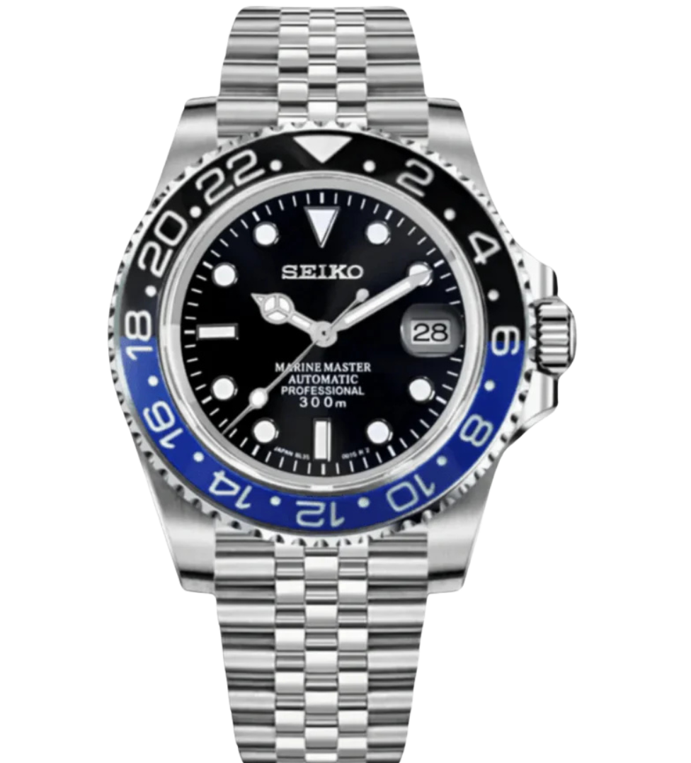 BATGIRL STEEL Jubilee Seiko Mod GMTEIKO