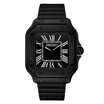BLACKED OUT 9-5 Seiko Mod SANTOS
