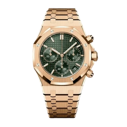 ROSE GOLD OLIVE CHRONOGRAPH SEIKO MOD ROYAL SEIKOAK