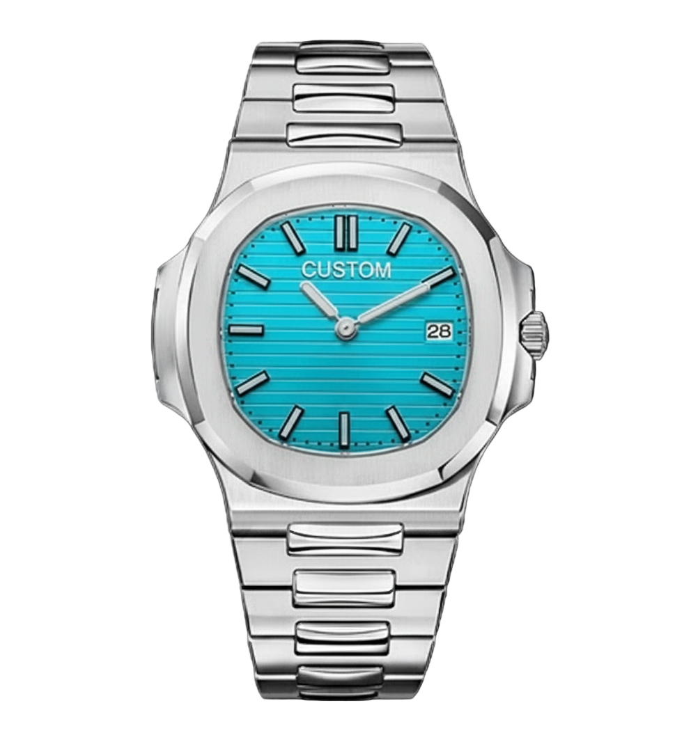 STEEL ICE BLUE TIFFANY CLASSIC DIAL Seiko Mod NAUTIKO