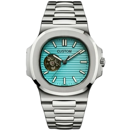 Cadran arabe gris, acier, automatique – Édition Seikmod Lux ​​| Verre saphir | Acier 316L 