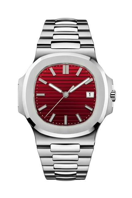 ساعة سيكمود لوكس إيديشن، مينا عربية رمادية، أوتوماتيكية من الفولاذ | كريستال ياقوتي | فولاذ 316L 