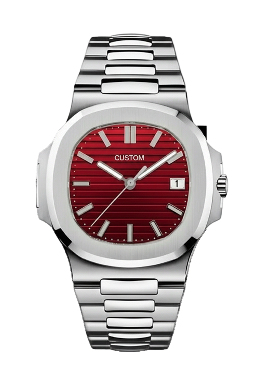 ساعة سيكمود لوكس إيديشن، مينا عربية رمادية، أوتوماتيكية من الفولاذ | كريستال ياقوتي | فولاذ 316L 