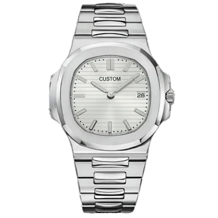 ساعة سيكمود لوكس إيديشن، مينا عربية رمادية، أوتوماتيكية من الفولاذ | كريستال ياقوتي | فولاذ 316L 