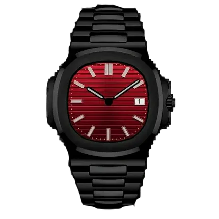 RED ON BLACK CLASSIC DIAL Seiko Mod NAUTIKO